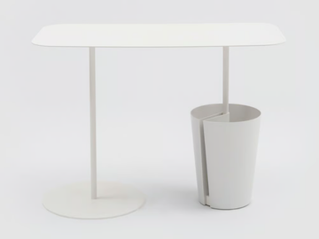 BINCAN - Painted metal secretary desk by Danese Milano - view 3
